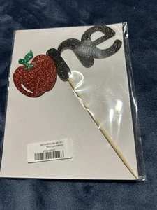Apple One Cake First Topper Decor Birthday Decorations Party Decor Glitter A26 - Picture 1 of 4