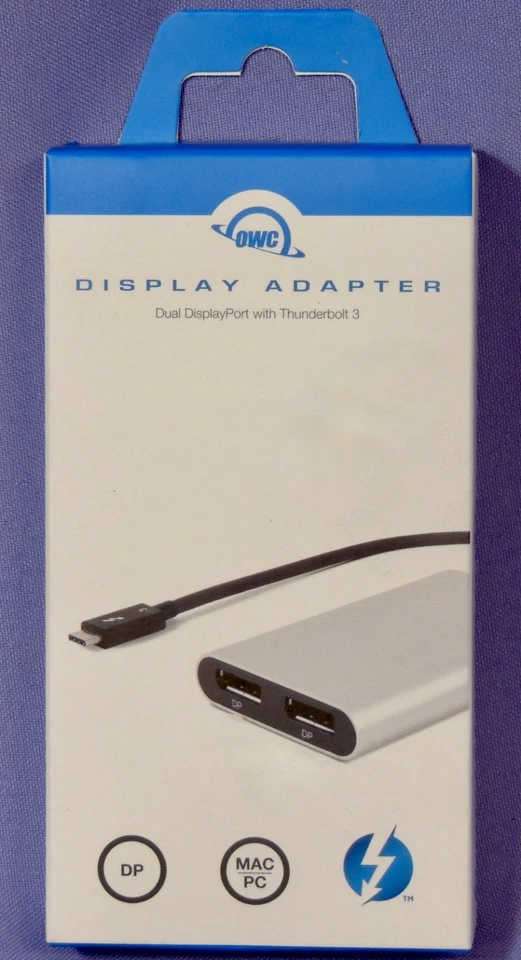 New OWC Thunderbolt 3 Dual DisplayPort 1.2 Adapter - Image 1 of 2