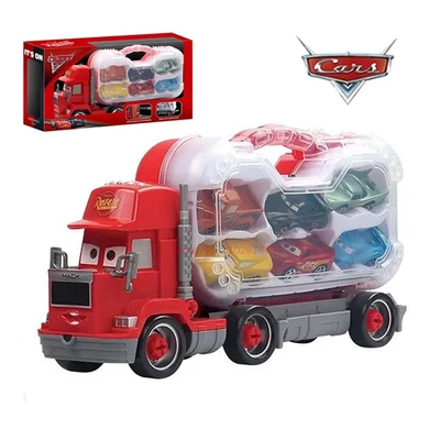 Pixar Cars Lightning McQueen Jackson Storm Mack Truck Pull-Back Car Model Toy Gi - Image 1 of 4