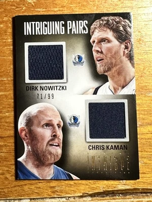 2012 pares intrigantes de materiales/99 reliquia de Dirk Nowitzki Chris Kaman #51 Foto 1 de 2
