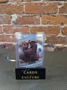 2025 Topps Chrome Disney PUMBAA Silver holo Refractor #99 The Lion King - Picture 1 of 2