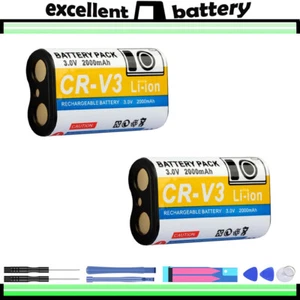 2x Battery Pack For KODAK CR-V3 RCR-V3 CR-V3P CRV-3 KCRV3 PRCR-V3 NEW - Picture 1 of 6