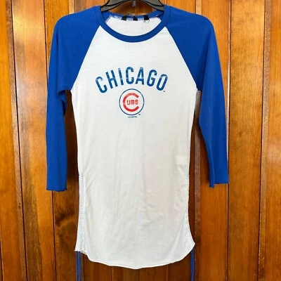 MLB Chicago Cubs Touch by Alyssa Milano 3/4 Sleeve Women's Size XS Extra Small - Image 1 of 4