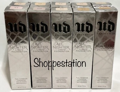 Urban Decay All Nighter Liquid Foundation Full Coverage Waterproof CHOOSE SHADE - Image 1 of 2