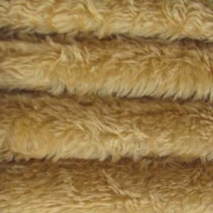 1/6 yd 340H Miel Silvestre INTERCAL 5/8" Med. Tela de mohair con acabado de reliquia densa - Imagen 1 de 4