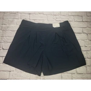 Stylus Damen High-Rise Quick Dri Marineblau Größe 2X Elastischer Bund Shorts - Bild 1 von 6