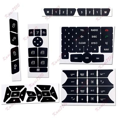 Juego de reparación de pegatinas de radio de puerta de aire acondicionado para volante Mercedes Benz Foto 1 de 4