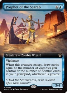 Commander: Aetherdrift MTG Magico Profeta dello Scarabeo (Arte Estesa) - Foto 1 di 1