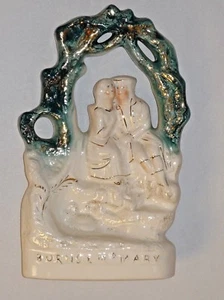 Antike um 1860 Staffordshire Burns & Maid Mary Figuren - Bild 1 von 5