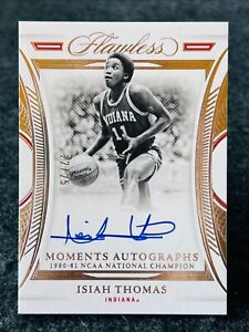 2022-23 Flawless Collegiate Isiah Thomas Moments 1980-81 Champs Auto 22/25