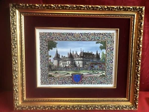 JEAN GRADASSI: PAINTING ON PORCELAIN CHÂTEAU DE CHAUMONT - Picture 1 of 5