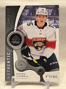 2021-22 SP Game Used Authentic Rookies RC Anton Lundell /999 Panthers RC #R-68 - Picture 1 of 2