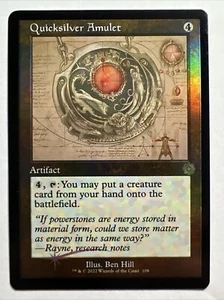 Quicksilver Amulet Retro Foil Brothers War MTG - Picture 1 of 1