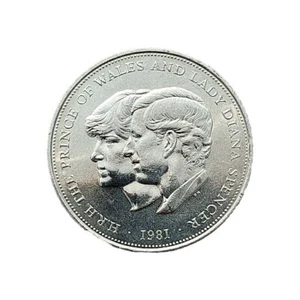 Commerative HRH Prince Of Wales Lady Diana Spencer Royal Wedding 1981 Coin - Picture 1 of 3