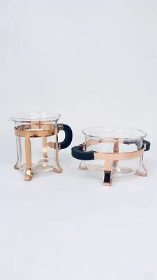 Bodum Chambord Clásico Azúcar y Crema - Juego de Cobre 2 Piezas 4"W 3.5"T Foto 1 de 4