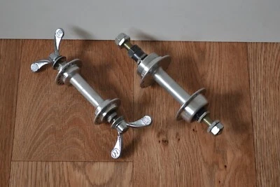 Vintage 1976 Atom Alloy Hub Set - FRENCH Threaded Rear - 36 Holes Bolt On - Image 1 of 4