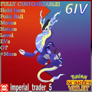 Pokémon Miraidon Scarlatto e Viola con Miglior 6IV + Personalizzabile - Foto 1 di 1