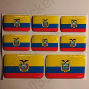 Pegatinas Ecuador Resina Cúpula Pegatinas Bandera Ecuador Vinilo 3D Adhesivo Calcomanía Coche - Imagen 1 de 1