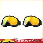 Gogle rowerowe Antymgielna maska narciarska Gogle na zimę Outdoor Sport (czarny żółty)