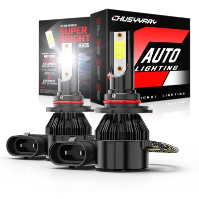 For Lincoln Aviator 2003 2004 2005 LED Headlight Bulbs Kit High Beam 9005 HB3 2x - Image 1 of 4