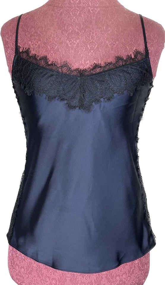 Camiseta sin mangas Club Monaco para mujer Catalenah Cami azul marino venta al por menor $119 Foto 1 de 3