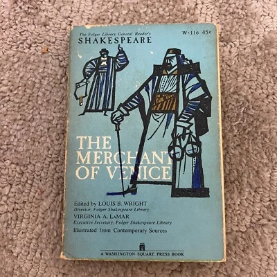 The Merchant of Venice Classic Paperback Book by William Shakespeare Comedy 1961 - Image 1 of 4