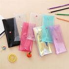 Transparent PVC Pencil Bags Glitter Stationary Organizer  Cosmetic Bag
