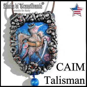 Caim Talisman Luck Prosperity Wicca Art Amulet Necklace Pendant Protective Demon - Picture 1 of 24