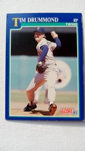 1991 Score Minnesota Twins Baseball Card #76 Tim Drummond - Picture 1 of 2