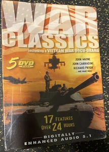 War Classics (DVD, 2004, 5-Disc Set) JOHN WAYNE, Richard Pryor, John Carradine - Picture 1 of 3