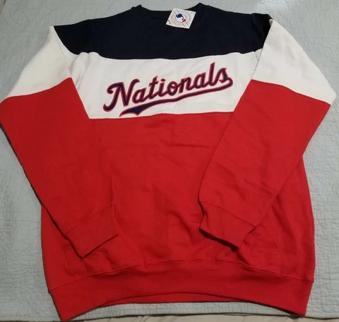 MLB Washington Nationals Crew Neck Sweater Size Medium Tall Cover