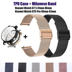 TPU Case + Metal Stainless Strap for Huawei Watch GT 5 46/41mm GT5 Pro 46/42mm - Bild 1 von 12
