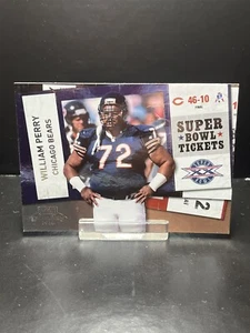 2010 Panini Playoff Contenders William Perry Super Bowl Tickets Bears #39 - Picture 1 of 2
