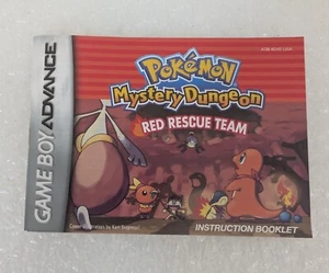 (Solo Manuale) POKEMON MYSTERY DUNGEON RED RESCUE TEAM GameBoy Advance Bello! - Foto 1 di 17