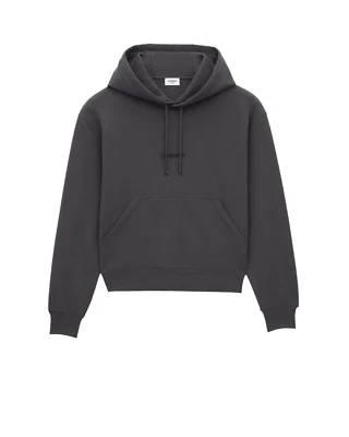 Sudadera con Capucha Saint Laurent $1190 Gris Fonce Nueva y Auténtica Foto 1 de 3