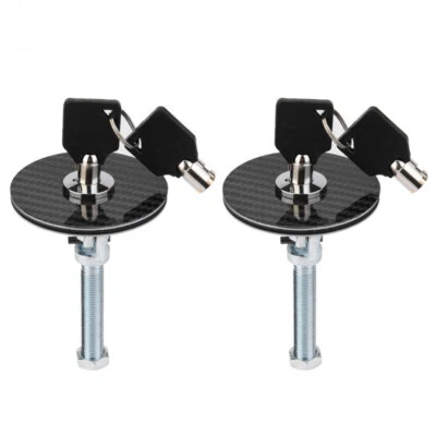 US Pair Refitted Car Bonnet Pin Locking Kit For Race Track Car Hood Latch Catch - Image 1 of 4