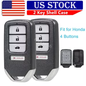 For 2014 2015 2016 2017 Honda Accord Civic Remote Shell Case Car Key Fob Cover - Picture 1 of 8