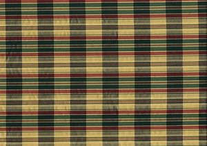 Robert Allen Fabric Engstrom Holly Red Green Gold Drapery  Weight  - Picture 1 of 2