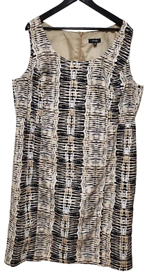 Vestido para mujer Rafaella sin mangas estampado animal multicolor talla 20W 98% algodón Foto 1 de 4