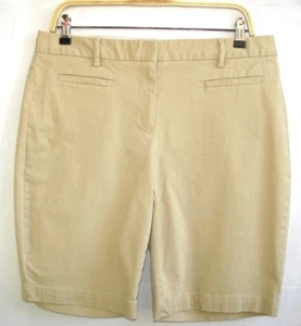 Lands'end - Beige Cotton Bermuda Size 12 UK 42 FR - Excellent Condition - Picture 1 of 3