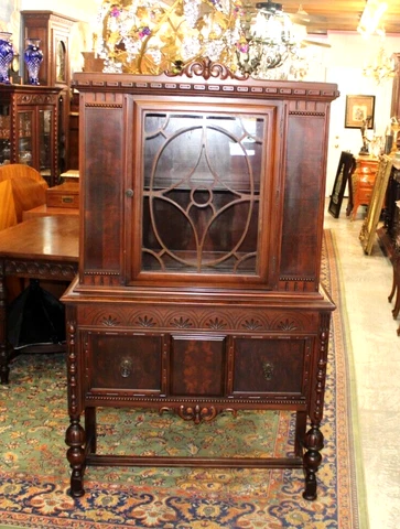 American Antique Mahogany  Cabinet / Bar Cabinet Cover