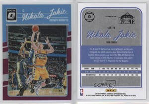 2016-17 Panini Donruss Optic Purple Prizm Nikola Jokic #90