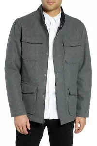 Chaqueta para hombre The Rail 164616 manga larga cremallera frontal gris jaspeado talla Mediano - Imagen 1 de 2
