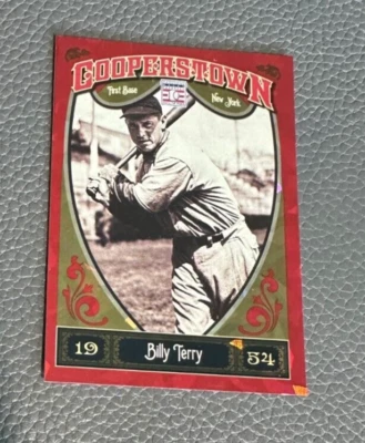 2013 Panini Cooperstown кристалл красный #40 Уильям (Билли) Терри 021/399 - Изображение 1 из 2