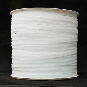 100% Polyester Horsehair Mesh Braid Boning, Crinoline, 6 mm 288 Yd White, Soft - Picture 1 of 3