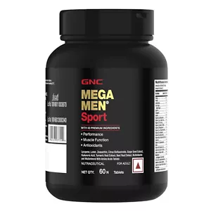 GNC Mega Men Sport Multivitamin for Men|43 Premium Ingredients 60tab - Picture 1 of 7