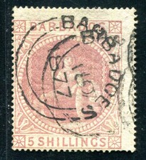 BARBADOS 1873 22 gestempelt guter WERT 450€(Z3395