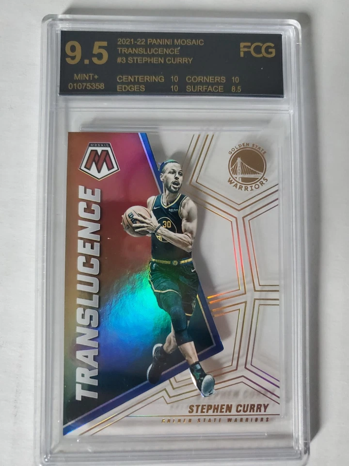 2021-22Mosaic Translucence Stephen Curry Ssp Case Hit Golden State Warriors - Image 1 of 2