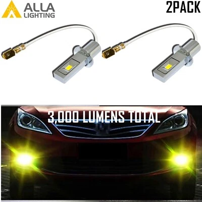 Alla Lighting LED H3 Fog Light Bulb Super Yellow Driving Light Bulb Replacement - Image 1 of 4