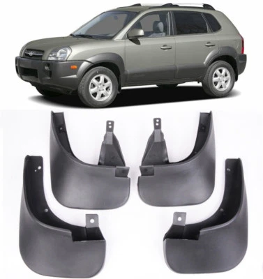 Protectores contra salpicaduras delanteros y traseros genuinos guardabarros para Hyundai Tucson SUV 2005-2009 Foto 1 de 4